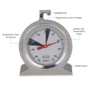 MIS727 - Chrome Dial Fridge/Freezer thermometer