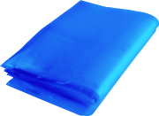 High Tensile Poly Bags, Blue Tint, 18 x 24" per Case of 1000