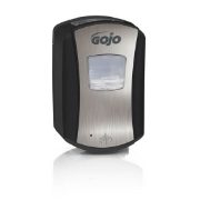 Gojo Touch Free Soap Dispenser, Chrome/Black LTX 700ml (1388-04)