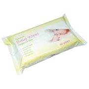 WPS112 - Extra Sensitive Baby Wipes, Fragrance Free, Pack of 60