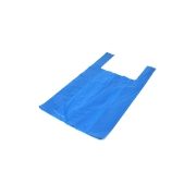 Blue Recycled Vest Carriers BR2, per case of 10 x 100