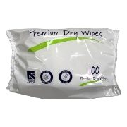 Premium Dry Patient Wipes, 25gsm, Case of 32 Packs of 100