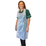 Flat Pack Aprons, White, Standard, ~27 x 40", Case of 10x100