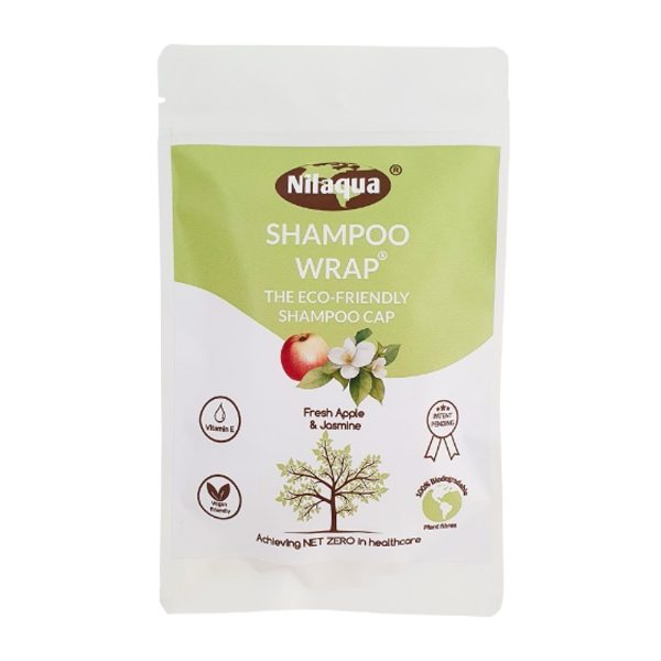 Nilaqua Biodegradable Shampoo Wrap, Fresh Apple & Jasmine