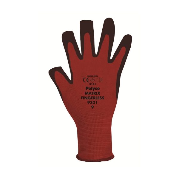 G114 Polyco Matrix Fingerless Gloves