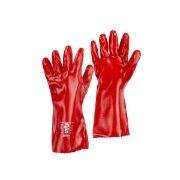 Warrior Red PVC Gauntlets, 35cm, Size 10, Pack of 6 Pairs
