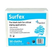 WPS110/A - Surfex Non Woven Cloths, White, Pack of 50
