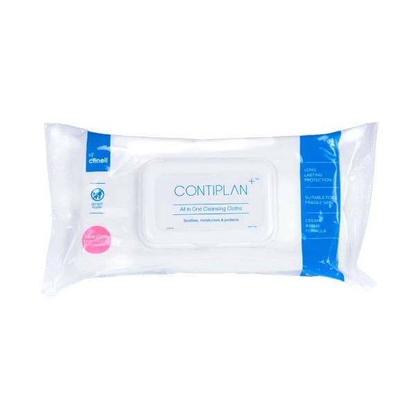 Contiplan All In One Continence Cleansing Wipes, Pack of 25