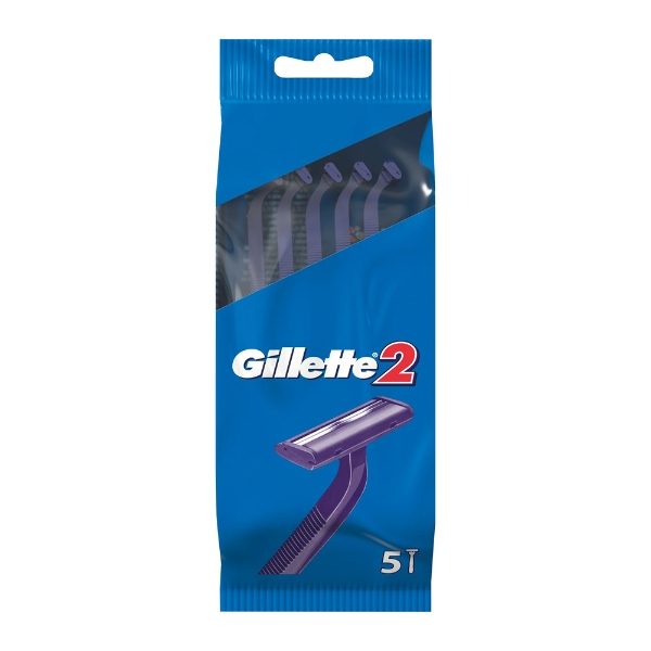 Gillette G2 Disposable Razors, Pack of 5