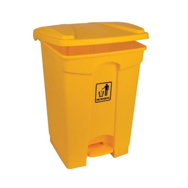 Pedal Bin, Polypropylene, 45 Litre, Yellow