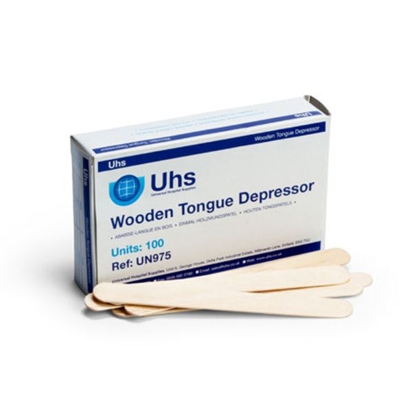 Wooden Tongue Depressors / Spatulas, Box of 100