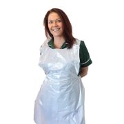 Flat Pack Aprons, White, Heavy Duty 27 x 46", Case of 5 x100