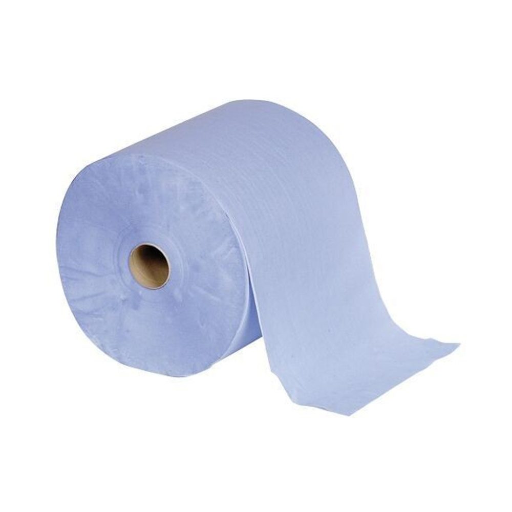 1000 sheets 1 Roll Blue 2 Ply Paper Roll 400mm x 400m 