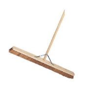Wooden Broom Soft Coco 36" Complete Stayed Handle