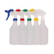 Trigger Bottles with Colour Coded Spray Heads 750ml