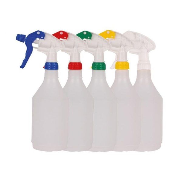 Trigger Bottles with Colour Coded Spray Heads 750ml