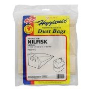 Pattern Vacuum Bags, Nilfisk, GD1000, SDB251, Pack of 5