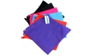 Drawstring Toiletry Bags, Assorted Colours, Pack of 6