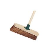 Wooden Broom Soft Coco 11" Complete