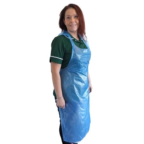 Flat Pack Aprons, Blue, Superior, ~27 x 47",Case of 5 x 200