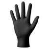 Mercator Black Ideall Grip PF Nitrile Gloves, 1 x 50