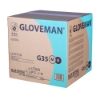 G35 - Gloveman Powder Free Blue Nitrile Gloves 100pcs Sizes XS - XL