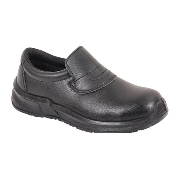 Blackrock Black Slip on Safety Shoes