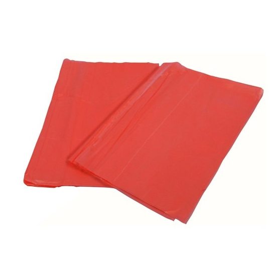 Red Dissolving Strip Laundry Sacks 18/24 x 26"