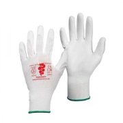 Warrior White PU Coated Gloves, Size 9, Pack of 12 Pairs